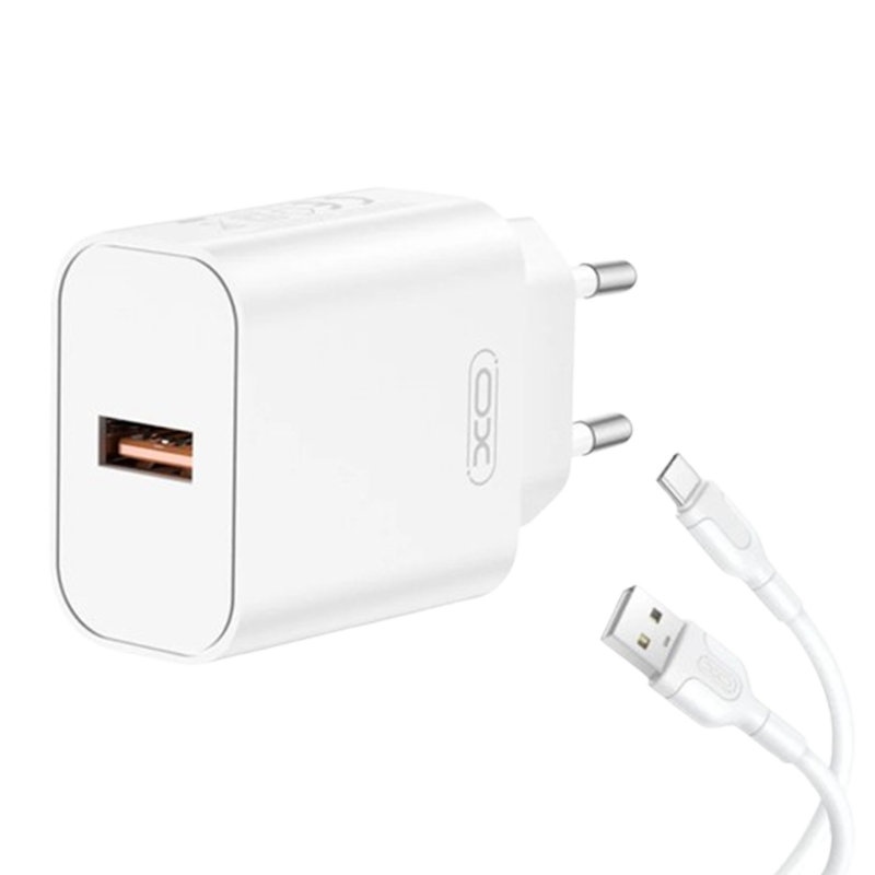 Chargeur XO L103 20W Avec Câble USB-C Blanc En Tunisie