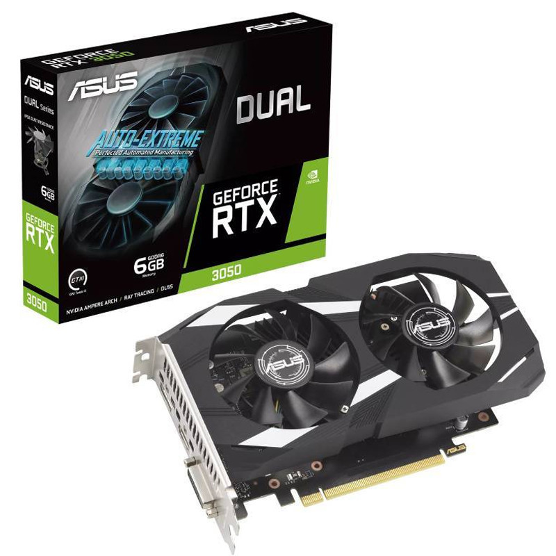 Carte Graphique Asus Dual GeForce RTX 3050 OC 6Go GDDR6 en Tunisie
