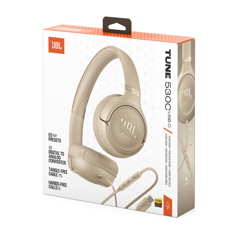 Casque Filaire JBL Tune 530-C Beige En Tunisie