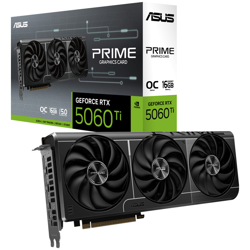 Carte Graphique Asus Prime GeForce RTX 5060Ti OC 16Go GDDR7 en Tunisie
