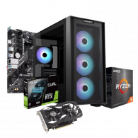 Pc Gamer Powered By Asus Ryzen 5 5500 16Go 512Go SSD RTX 3050 6Go