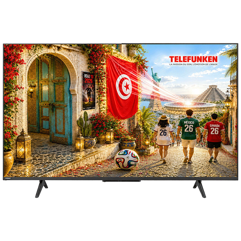 TV Telefunken X6F 55" Mini LED UHD Smart Google Tv Noir en Tunisie