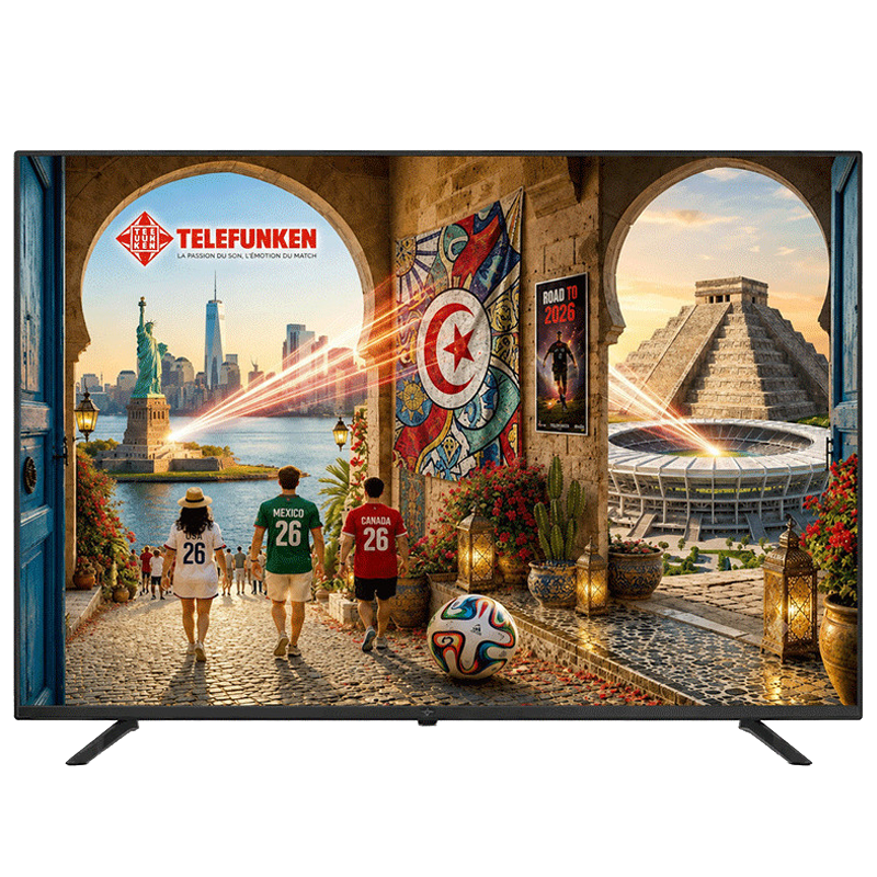 TV Telefunken N1 50" 4K UHD Smart Tv Noir en Tunisie