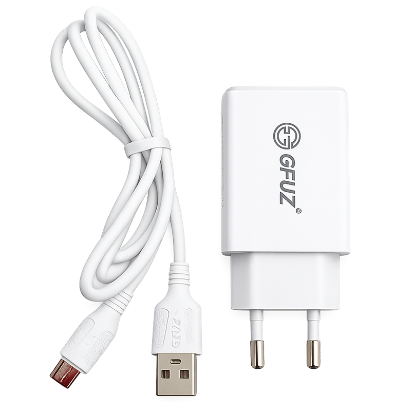 Chargeur Smartphone GFUZ CH-35 Type-C Blanc en Tunisie