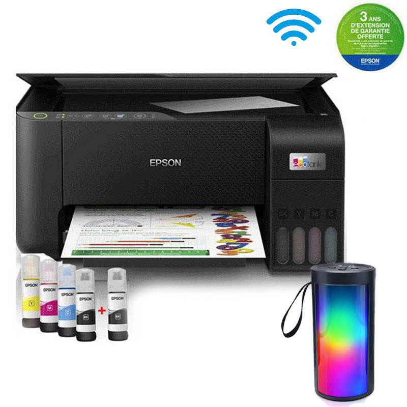 Imprimante Epson EcoTank L3251 Multifonction 3en1 à Réservoir Intégré Couleur A4 Wifi (C11CJ67409)