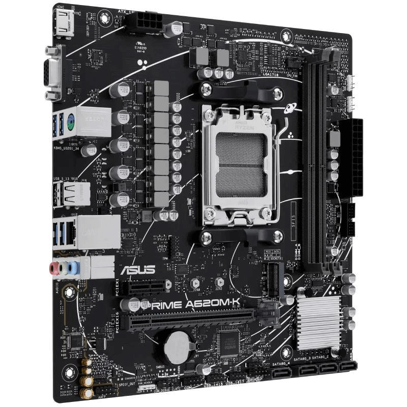 Carte Mère Asus Prime A620M-K AMD AM5 DDR5 en Tunisie