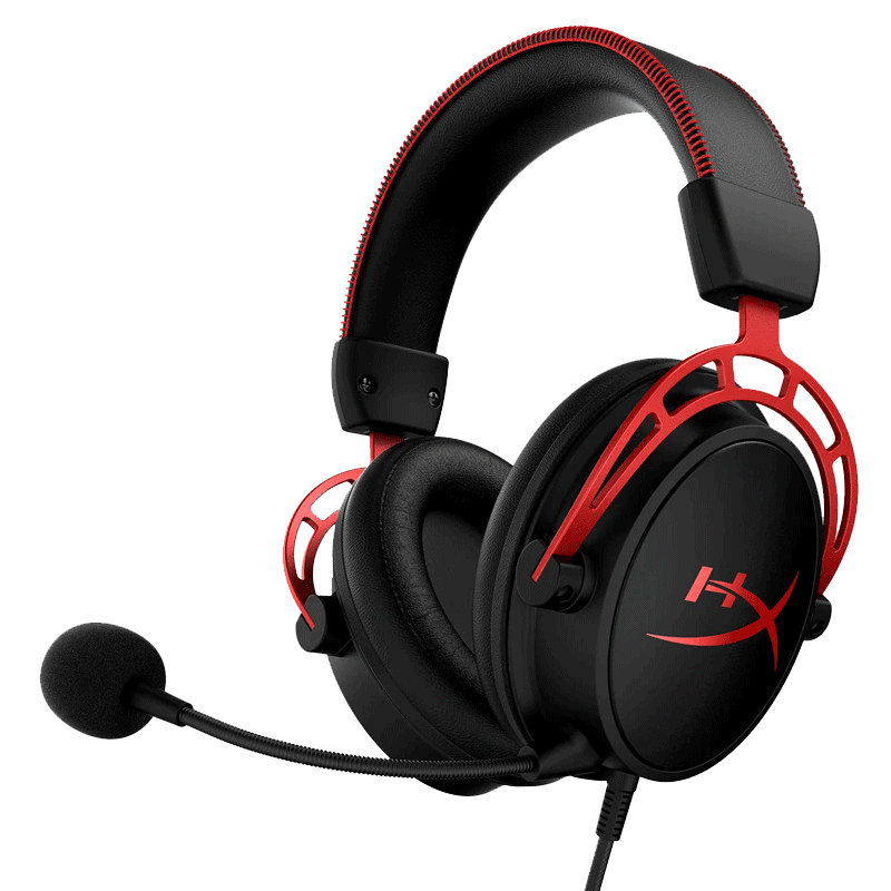 Micro Casque Filaire Gaming Hyprex Cloud Alpha Noir en Tunisie