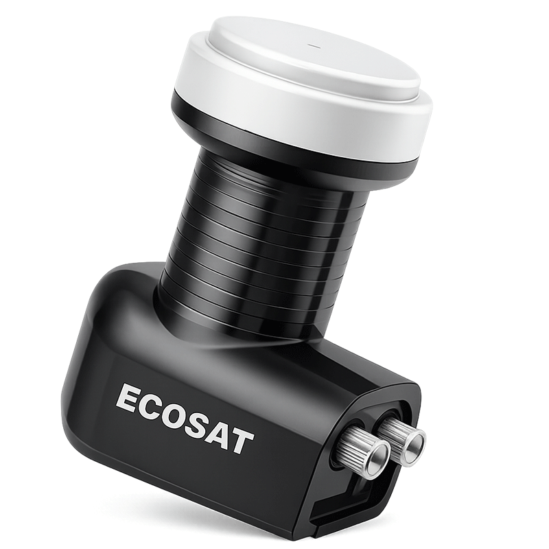 Tête de Parabole Ecosat Band Twin LNB KL 216R Noir en Tunisie