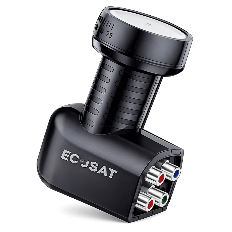 Tête de Parabole Ecosat Band Quard LNB KL 416RA Noir en Tunisie