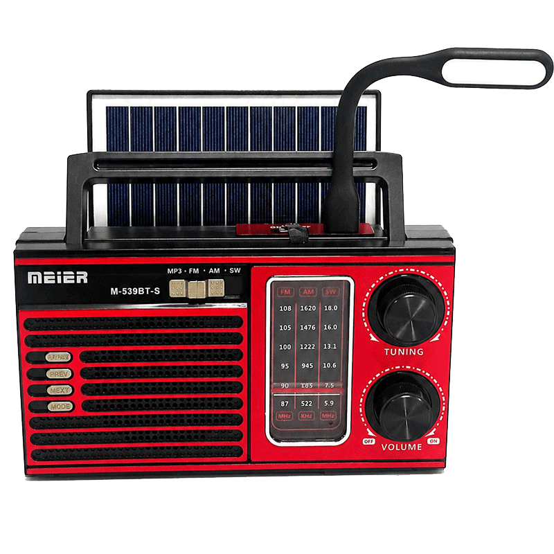 Radio & Haut-Parleur Bluetooth 3 bandes USB/TF CARD /AUX Rouge en Tunisie