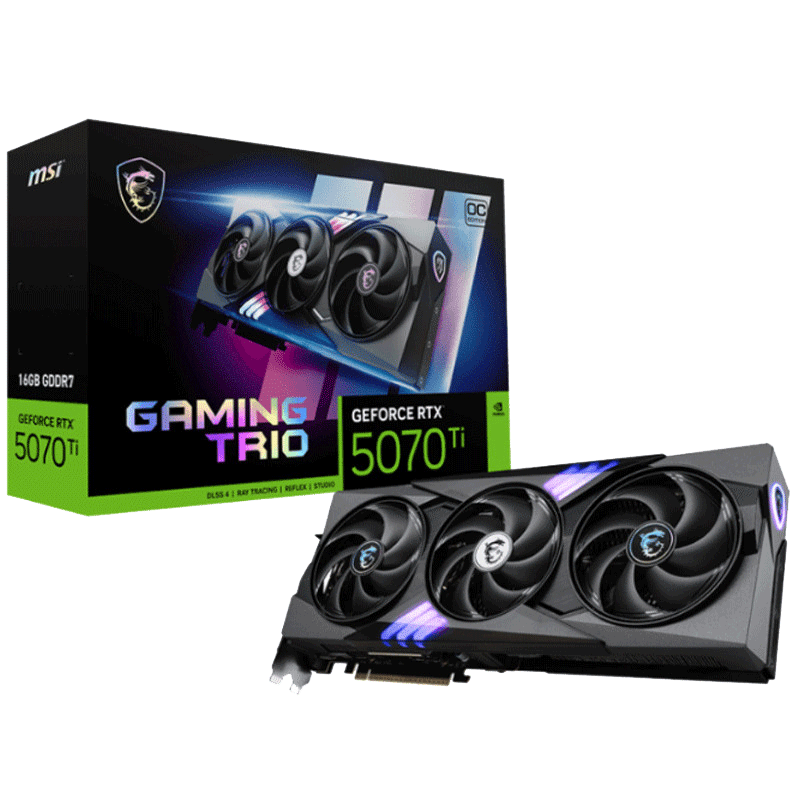 Carte Graphique MSI GeForce RTX 5070 Ti 16Go Ventus 3X OC GDDR7 en Tunisie
