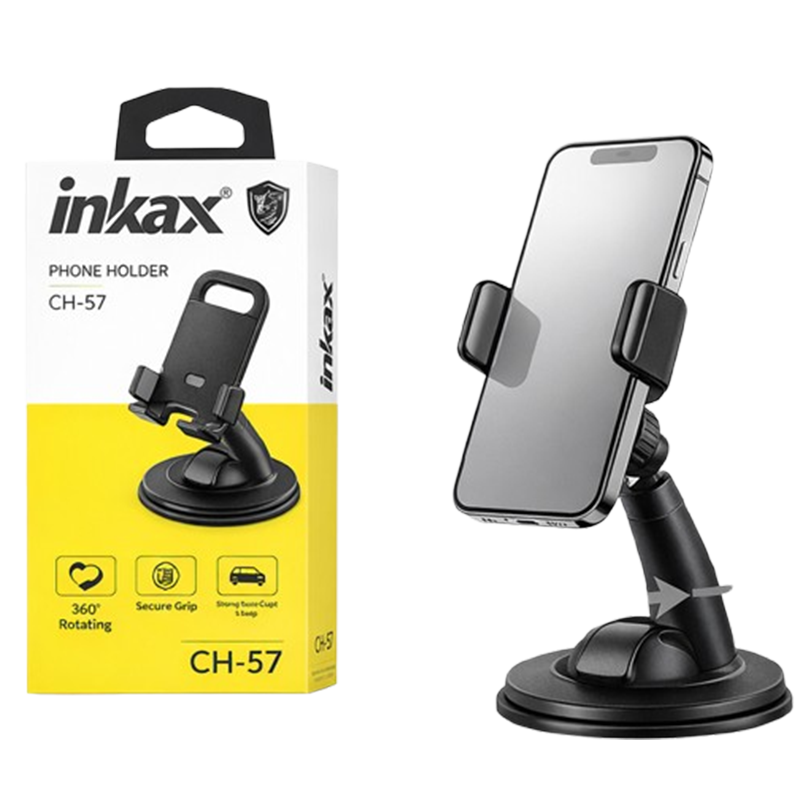 Support Téléphone Inkax CH-57 Noir En Tunisie