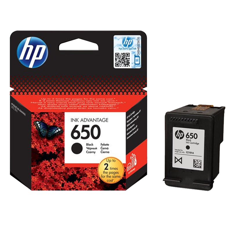 Cartouche d'encre HP 650 Original - Noir