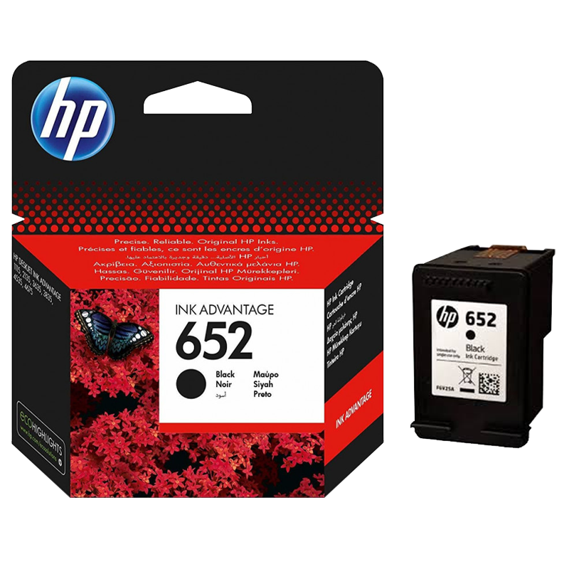 Cartouche d'encre HP Original 652 - Noir