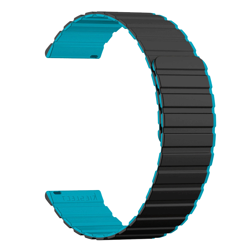 Ceinture Smartwatch kieslect Dual-Tone Strap 22mm Noir & Bleu en Tunisie