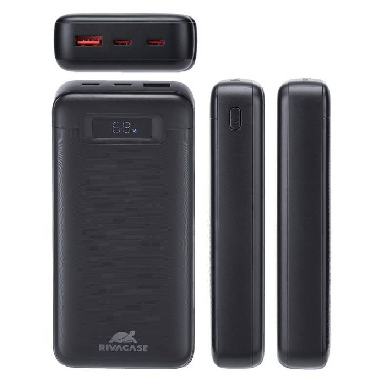 Power Bank Rivacase VA1082 20 000 mAh 65W Noir En Tunisie