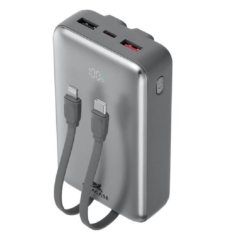 Power Bank Rivacase VA2612 20 000 mAh 30W Gris En Tunisie