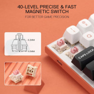 Clavier Gamer Mécanique Redragon FIDD K683 Magnétique RGB Blanc en Tunisie