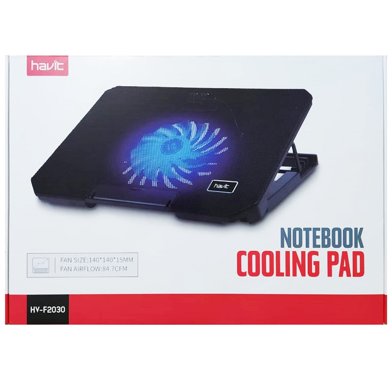 Refroidisseur Pour Pc Portable Havit F2030 Noir en Tunisie