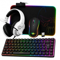 Pack Gamer 4En1 Casque Micro + Clavier Sans Fil + Souris & Tapis Spirit Of Gamer Noir En Tunisie