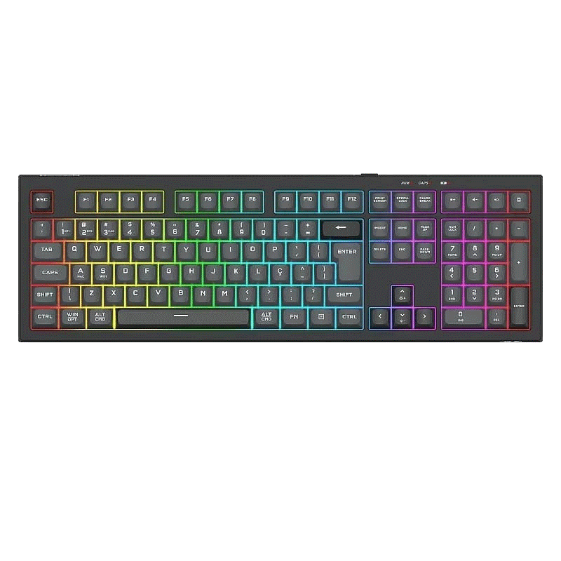 Clavier Gamer Sans Fil Redragon Crux K518 Pro RGB Noir en Tunisie