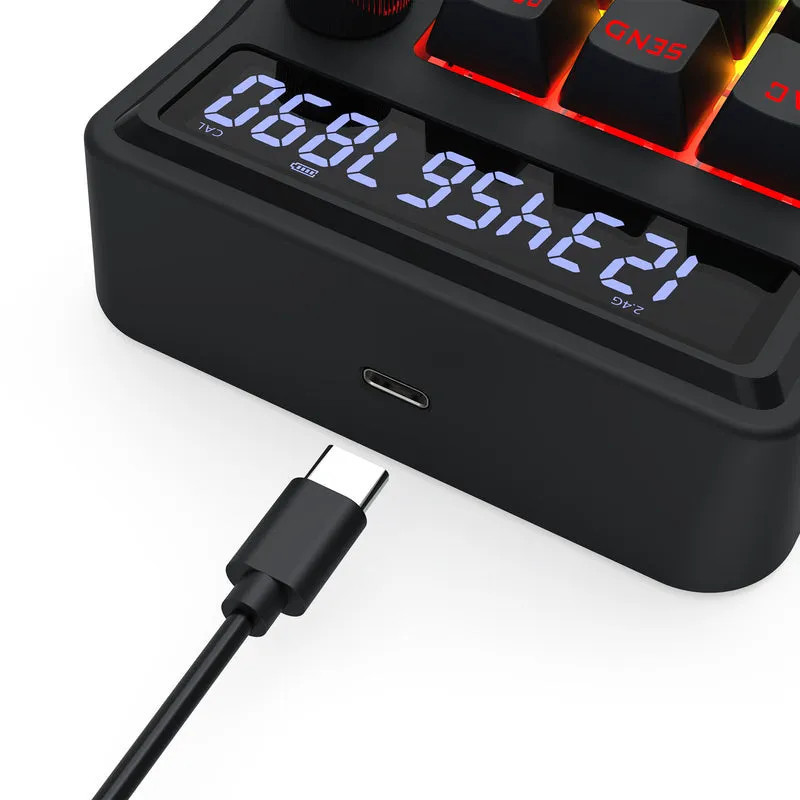 Pavé numérique Sans Fil Redragon K733 Cove RGB Noir en Tunisie