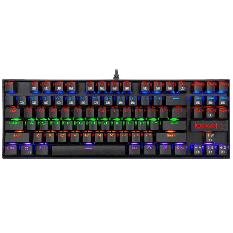 Clavier Filaire Redragon Kumara Mecanique K552 RGB Noir en Tunisie