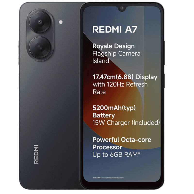 Redmi A7 3Go 64Go Noir en Tunisie