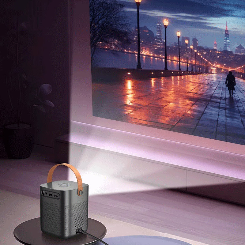 Vidéo Projecteur Hoco HOCO-DT4 HD Wifi Gris en Tunisie