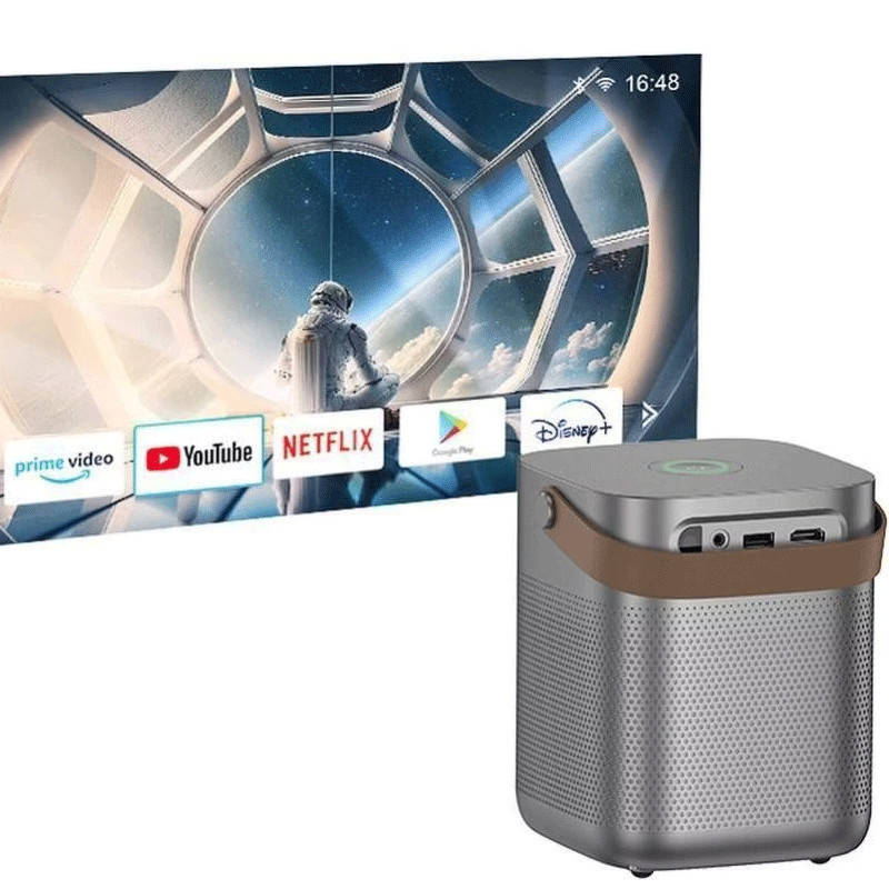 Vidéo Projecteur Hoco HOCO-DT4 HD Wifi Gris en Tunisie