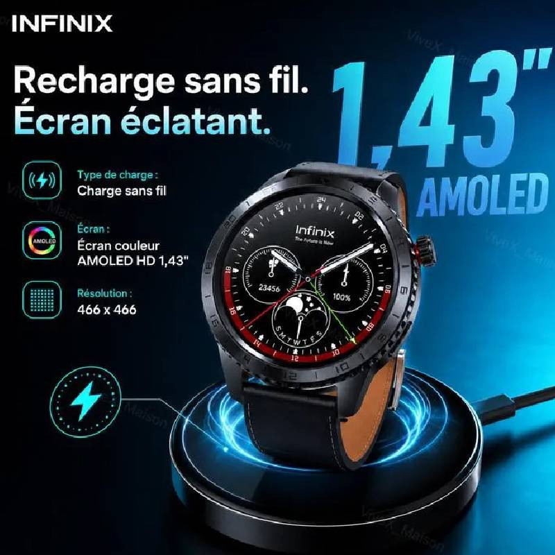Montre Connectée Infinix Xwatch N5 Pro WX5E Noir En Tunisie