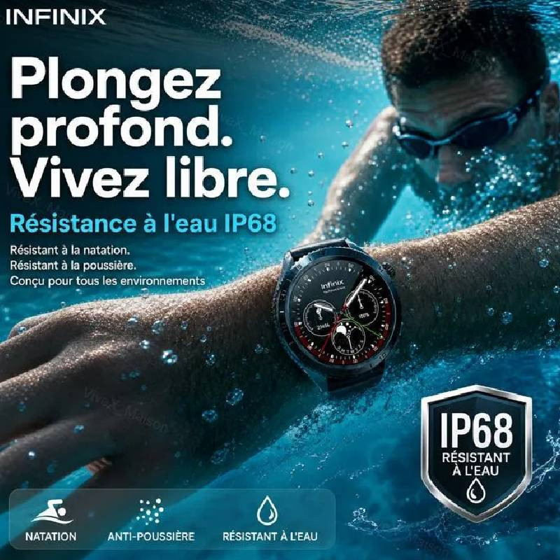 Montre Connectée Infinix Xwatch N5 Pro WX5E Noir