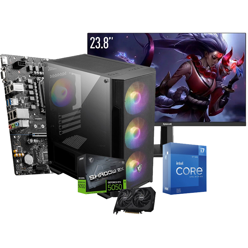 Pc de Bureau Gamer MAX 507 24" i5 12Gén 16Go 1To SSD  RTX 5050 8Go en Tunisie