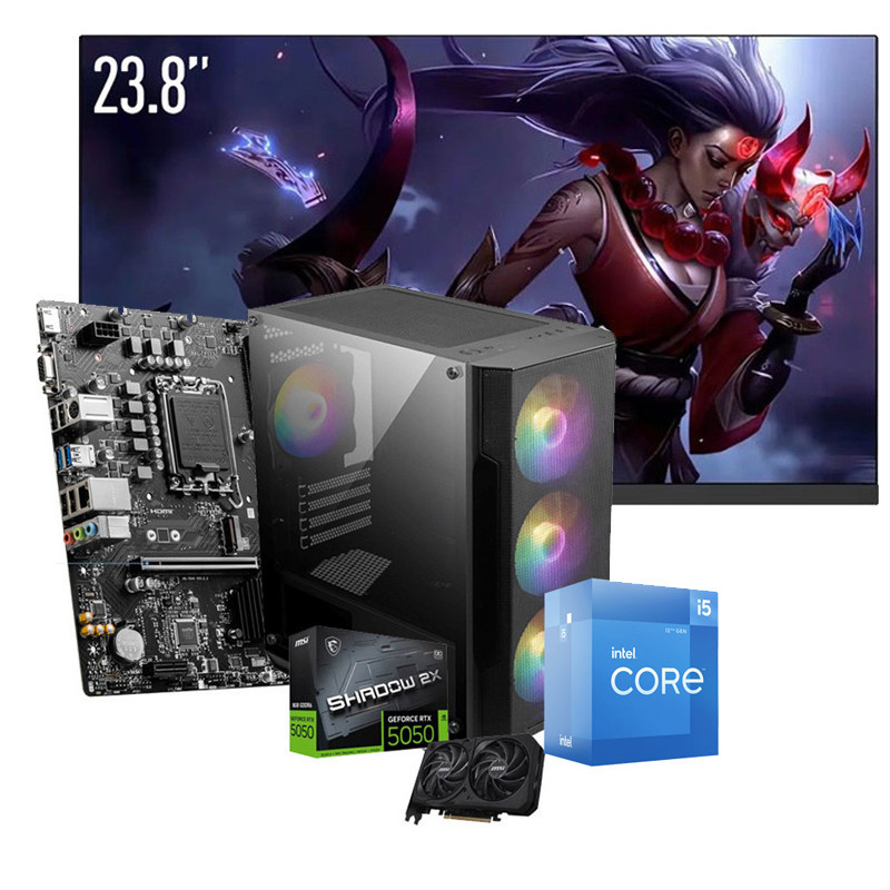Pc de Bureau Gamer MAX 507 24" i5 12Gén 16Go 1To SSD  RTX 5050 8Go En Tunisie