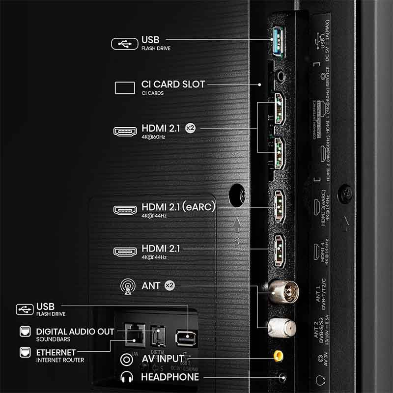 TV Hisense 55Q7N 55" QLED 4K Vidaa Smart Tv Noir en Tunisie
