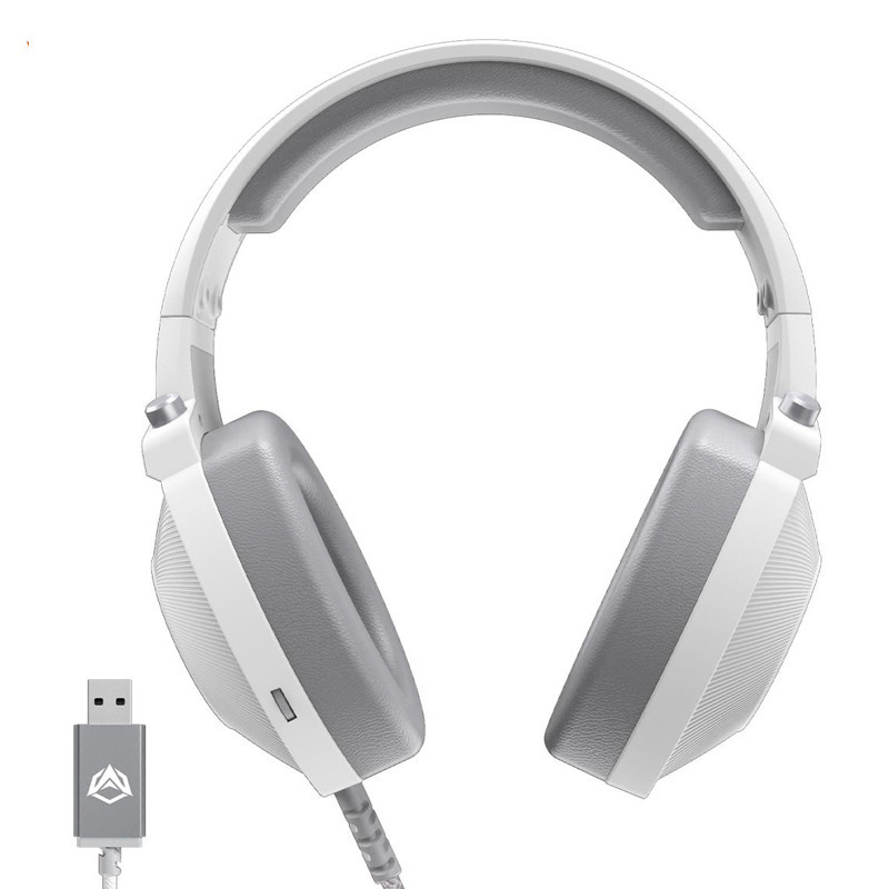 Micro Casque Gaming Meetion HP012 RGB Blanc En Tunisie