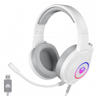 Micro Casque Gaming Meetion HP012 RGB Blanc En Tunisie