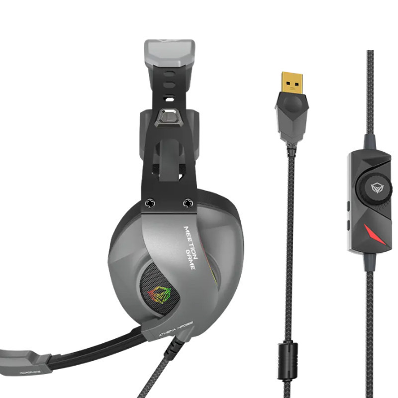 Micro Casque Gaming Meetion HP099 RGB Noir En Tunisie