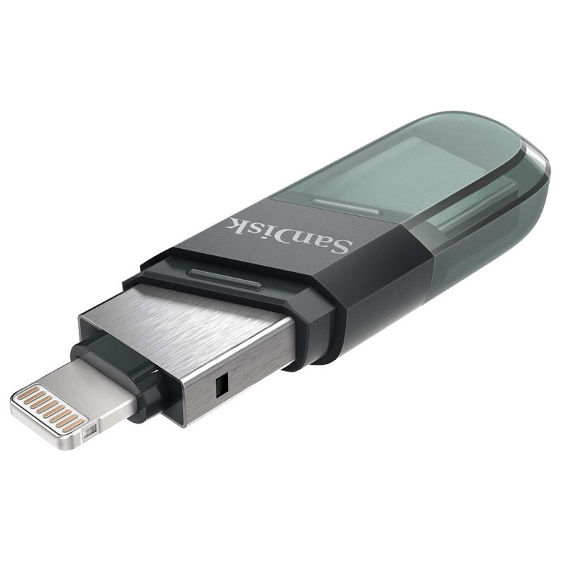 Clé USB Sandisk iXpand Flash Drive 64 Go USB Type A + Lightning Gris en Tunisie