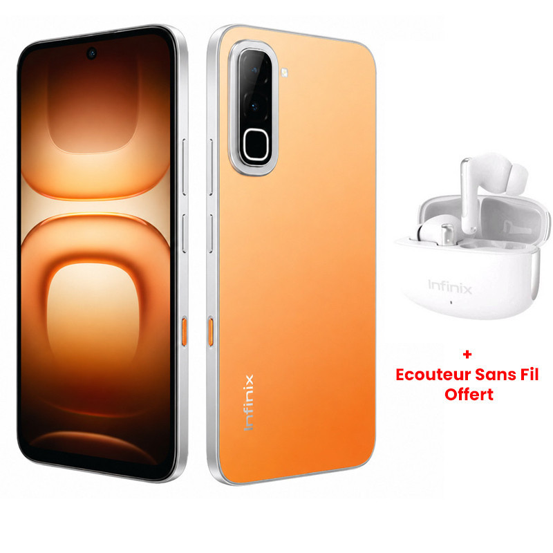 Smartphone Infinix Hot 70 4G 16Go 256Go Orange en Tunisie