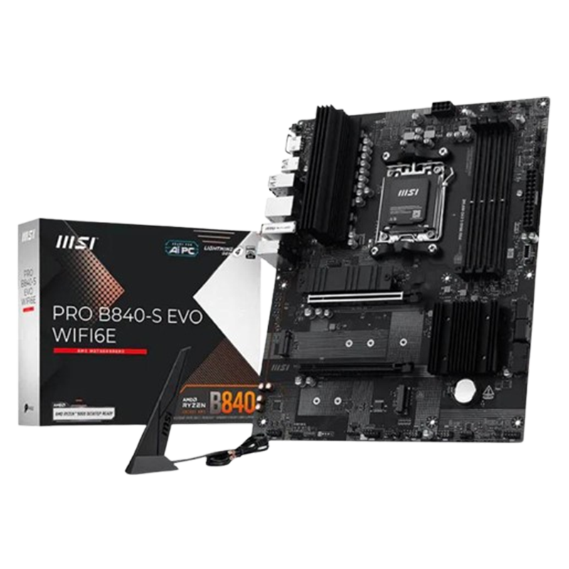 Carte Mère MSI Pro B840-S EVO WIFI6E DDR5 AM5 En Tunisie