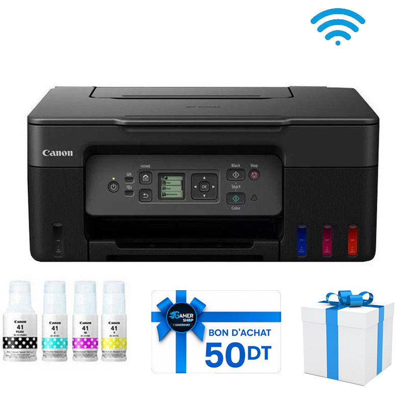 Imprimante Canon Multifonction Pixma G3470 Couleur Réservoir Intégré Wifi Noir en Tunisie