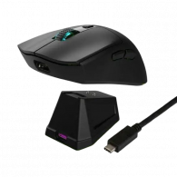 Souris Gamer Sans Fil Jedel WD139 Noir + Station De Charge Magnétique En Tunisie