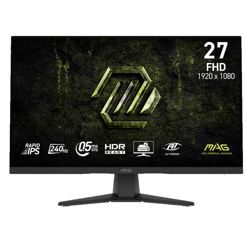 Ecran Gaming MSI MAG272F 27'' FHD 240Hz Fast IPS Noir en Tunisie