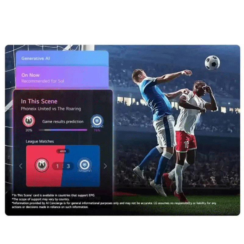 Tv LG NU840B6LA 55" Nano 4K UHD AI Smart Tv Noir en Tunisie
