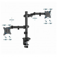Support De Bureau Gembird MA-D2-03 17"-32" Noir En Tunisie