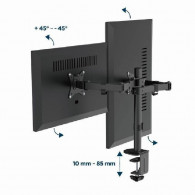 Support De Bureau Gembird MA-D2-03 17"-32" Noir En Tunisie