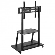 Support TV De Sol Gembird TVS-100F-01 Pour TV 37''- 100'' Noir en Tunisie