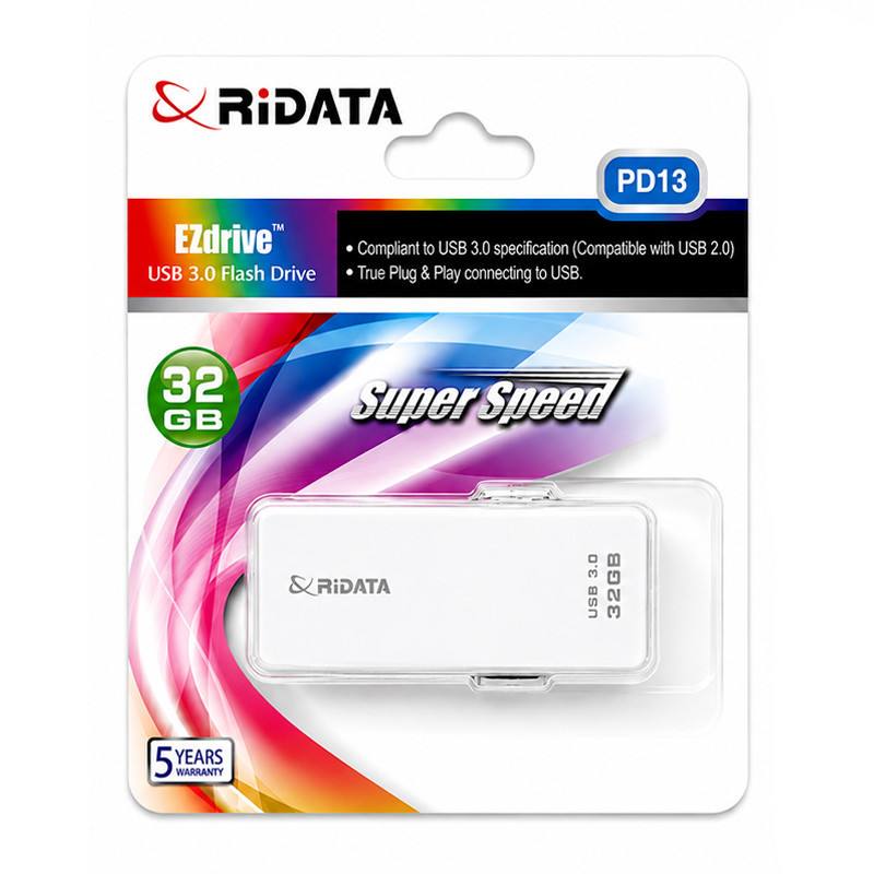 Clé USB Ridata HD19 PD13 USB 3.0 32 Go Blanc en tunisie