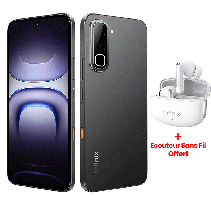 Smartphone Infinix Hot 70 4G 16Go 256Go Noir en Tunisie